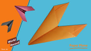 How to make a paper boomerang airplane | really flies back! How To Fold Making Best Easy Origami Paper Airplane That Flies Far Wor Crafts