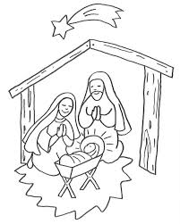 Die Schone Krippenszene Mit Maria Josef Und Dem Jesuskind Im Stall Auf Unserer Kosten Weihnachten Zum Ausmalen Malvorlagen Weihnachten Kostenlose Ausmalbilder