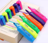 Foska Highlighter Pastel Colors - Perfect for School & Office
