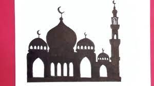 كيفية رسم مسجد سهل للاطفال خطوة بخطوة how to draw a mosque easy youtube