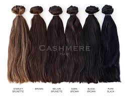 Hair Extension Color Chart Colors Shades Cashmere Hair