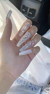 Pinterest Bankr0lls Long Acrylic Nails Coffin Acrylic Nails Gel Nails