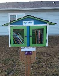 This Habitat For Humanity Little Free Library Was Installed On J And Margaret In Deer Park Wa Happy Little Free Libraries Little Library Habitat For Humanity