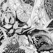 Jungle Drawing Fine Art Print Tropical Decor Rainforest Etsy In 2021 Jungle Drawing Art Tropical Wall Art
