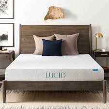 Lucid 8 Medium Firm Gel Memory Foam Mattress Reviews Wayfair Gel Memory Foam Mattress Memory Foam Mattress Foam Mattress