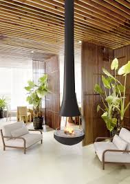 An ethanol fireplace in casing with front fire view provides elegance and warmth to spaces of all kinds. Vita Fireplaces Aidan Single Sided Suspended Fireplace Modern Wohnbereich Toronto Von Cf D Custom Fireplace Design