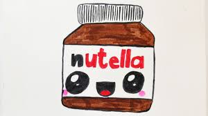 Druck sie dir aus und male die figuren bunt an! Kawaii Nutella Diy Zeichnen Susse Schoko Creme Malen Fur Einladungen Und Geburtstagskarten Youtube