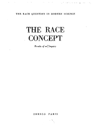 The Race Concept Results Of An Inquiry Unesco Digital Library
