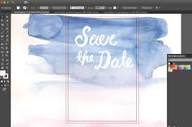 Here S How To Use Adobe Illustrator To Design Watercolor Save The Dates For Your Wedding Save The Date Designs Invitation Design Wedding Invitation Design