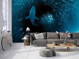 Fototapete Hai Auf Jagd Nach Fischen Einfache Montage Personliche Beratung Vlies Fototapeten Auf Mass Online Kauf Fototapete Tapeten Selbstklebende Tapete