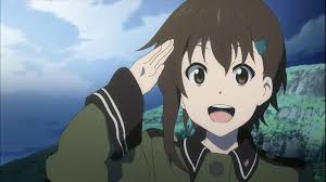 Saluting anime style! What do you think is more evident in anime, saluting  or the peace sign? Anime: Sora no Woto Kanata, Saki Achiga, Charlotte, Anne  Happy, Wizard Barristers Benmashi Cecil, Idolmaster