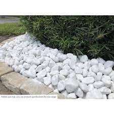 Rain Forest 20 Lb White Egg Rock Lowes Com In 2021 Landscaping With Rocks Stone Landscaping Landscaping Rock
