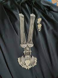 German Silver Necklace Set Etsy Silver Necklace Set Necklace Set Silver Jewellery Indian