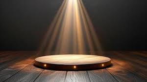 Focus Light surdier Background Wood Stage