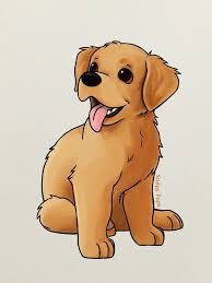 How to draw a labrador | golden retriever puppy easy. Cute Golden Retriever Puppies Drawings Cuteanimals