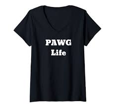 Amazon.com: Womens PAWG Life V-Neck T-Shirt : Clothing, Shoes & Jewelry