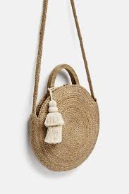 Image 5 De Panier Rond En Raphia De Zara Buyuk Canta Canta Orme Cantalar