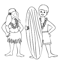 Get dressed for the luau! Printable Hawaiian Coloring Pages Coloring Home