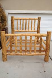 Log Bed Pine Log Bed Frame Bed Frame Plans Log Furniture