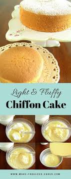 Light And Fluffy Chiffon Cake Sponge Cake Recipes Vanilla Chiffon Cake Recipe Asian Cake