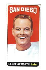 1965 Topps LANCE ALWORTH San Diego Chargers Card #155