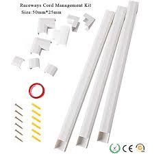 Cable channel for wall mounted tv. Cable Management Channel Concealer Cord Cover Wire Hider Raceway Kit Organizing Wall Mount Tv System Cable Runner Home Office Wiring Ducts Aliexpress