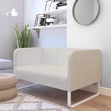 Farmhouse Oatmeal Linen Ikea Knopparp Slip Cover Slipcovers Ikea Sofa Covers Diy Sofa Cover