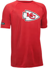 Under Armour Kansas City Chiefs Youth Red Combine Logo Short Sleeve T Shirt 55291793