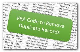 Excel allows you the ability to protect your excel workbooks from changes. Excelsirji Vba Code To Remove Duplicate Records