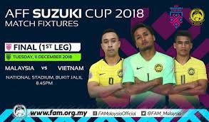 Lịch thi đấu vòng bảng aff suzuki cup 2018. Live Streaming Malaysia Vs Vietnam 11 12 2018 Final Piala Suzuki Aff Arenasukan