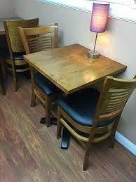 Mecor 5 piece wood dining table set, kitchen table w/ 4 chairs for home kitchen breakfast furniture. Secondhand Catering Equipment Global Tables And Chairs London