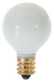 S3864 120v Round Candelabra Base 10 Watt G8 Globe Light Bulb Glossy White Glossy G40 Strands String Wire Warm Frosted 120v Tempered Lights Light Ic Shower 50 Pack By Satco Walmart Com