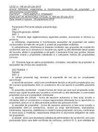 196/2018 din 20 iulie 2018 privind înființarea, organizarea și funcționarea asociațiilor de proprietari și administrarea condominiilor emitent legea asociatiilor de proprietari nr. Legea Asoc Proprietari 196 2018