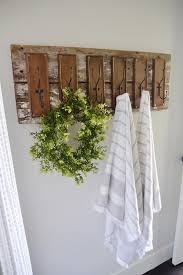 Bathroom towel hooks (via shelterness) wire basket towel rack (via ajoyfulriot) reclaimed wood towel rack (via oldhousetonewhome) towel organizer (via shelterness) Diy Bathroom Hooks Liz Marie Blog