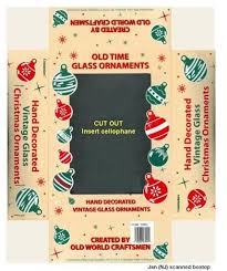 Another Christmas Ornament Box To Print Out In Slightly Smaller Size 1 12 Source Miniature Christmas Dollhouse Christmas Christmas Printables