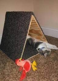 Home Made Cat Scratchers For Your Loved Ones Diy Cat Tent Diy Cat Scratching Post Cat Diy