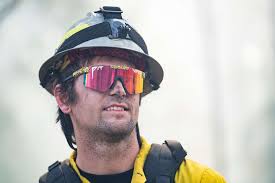 Jordan Lutz, a firefighter supplied by the U.S. Air