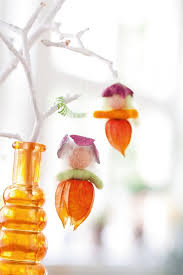 Bastelanleitung Elfen Aus Filz Lampionblume Basteln Basteln Herbst Basteln Anleitung