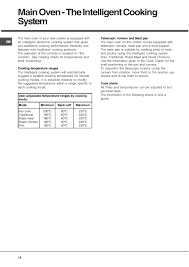 Main Oven The Intelligent Cooking System Hotpoint Dq891