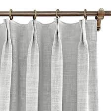 Chadmade Polyester Linen Drapes With Blackout Lining Pinch Pleat Curtain For Sliding Door Pat In 2020 Pleated Curtains Sliding Door Curtains Pinch Pleat Curtains