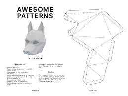 Low poly masks steve wintercroft. Diy Wolf Mask Low Poly Paper Craft Template Printable Wolf Etsy Wolf Mask Cardboard Mask Paper Mask Template
