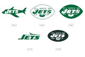 When the titans became the jets in 1963 the team colors changed from navy blue and gold to green and white. Jets Logo History Nfl Teams Football Logo Logos
