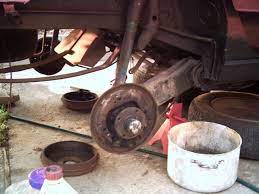 Matra Rancho Working On Rear Drum Brakes Drum Cleaning Brake Shoe Replacement Springs Replacement Cyli Classic Car Restoration Matra Classic Car Photoshoot