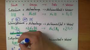 Ich soll die gleichung, ionenschreibweise und kurze ? Neutralisation Reaktionsgleichungen Youtube