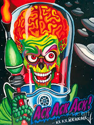 Mars Attacks Painting by Victoria Glaittli - Metal Posters