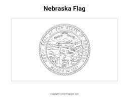 Large horizontal printable nebraska state flag from. Free Nebraska Flag Coloring Page