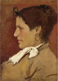 Profil de la femme (Profilo Di Donna) by Sylvestro Lega Reproduction For  Sale