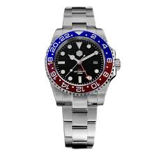 San martin gmt luxury men watch sn015 $394.10. San Martin New Stainless Steel Dive Men S Gmt Watches 20bar Luminous Cocoa Ceramic Bezel Automatic Mechanical Wristwatch For Men Mechanical Watches Aliexpress