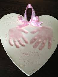 Best Aunt And Uncle Hands Down Keepsake Baby Handprint Gift Handprint Gifts Baby Handprint Gifts Baby Handprint