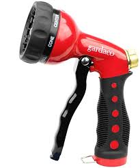 Garden Hose Nozzle Easy Grip Water Hose Spray Nozzle Heavy Duty All Metal With 8 Adjustable Patterns Your Durable Han Hose Nozzle Garden Hose Garden Shower